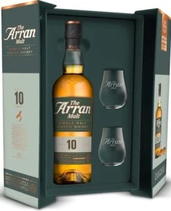 Arran 10yr With Two Glasses