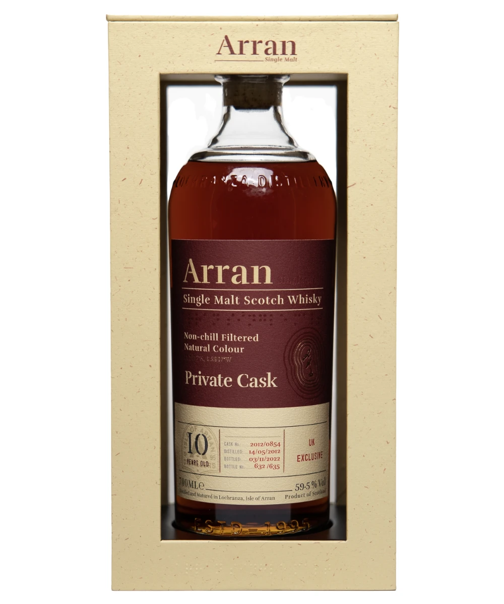 Arran Single Cask 10yr Cask 12/0854 1 Arran Single Cask 10yr Cask 12/0854