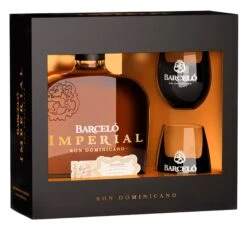 Barceló Imperial Ron With Two Glasses Gift Pack