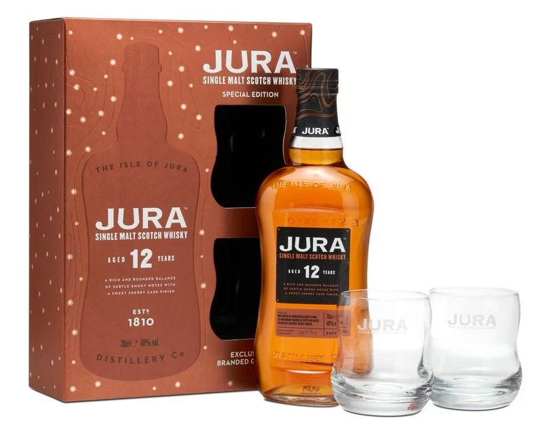 Jura 12yr With Two Glasses 1 Jura 12yr With Two Glasses