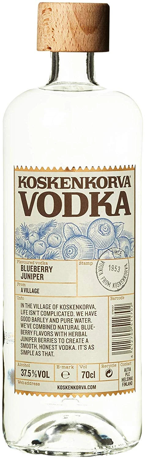 Koskenkorva Blueberry Juniper Vodka 1 Koskenkorva Blueberry Juniper Vodka